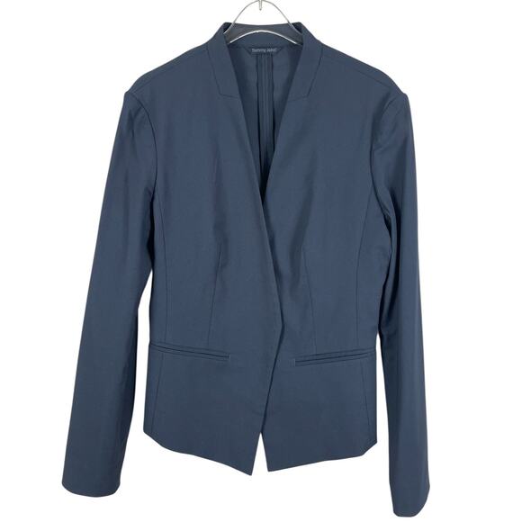 Tommy John The Go Anywhere Collection Blazer Minimalist Career Blue Women's Med - Picture 2 of 13